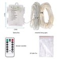 thumbnail image 4 of Patio Umbrella Lights Strings TeqHome Parasol Timer Lights for Indoor Outdoor with 104 LEDs 8 Lighting Modes Remote Control IP67 Waterproof Battery Powered Warm White, 4 of 12