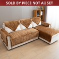 thumbnail image 4 of Couch Cover Sectional Couch Covers Non Slip Sofa Covers Washable for 3 Cushion Couch L Shaped Couch Protector Sofa Slipcovers for Kids Dogs Pets,Chenille,Camel,28''x70''(Only 1 Piece), 4 of 7