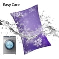 thumbnail image 6 of Naloa Snowflakes Pillow Covers, Throw Pillow Case Cushion Covers,Cushion for Bedroom,Couch,Home-20"x30", 6 of 6