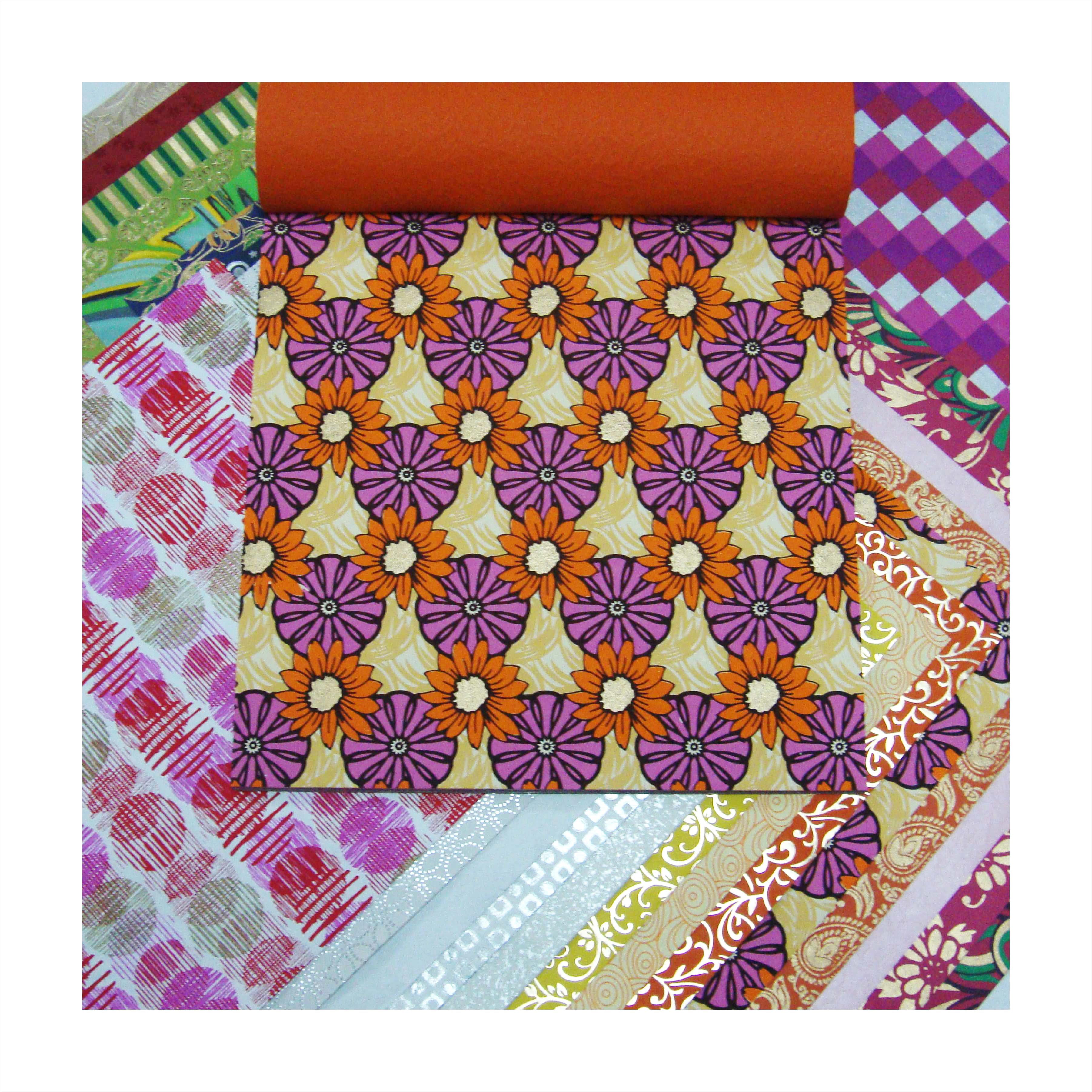 Paperhues Summer Handmade Scrapbook Papers Collection 12x12" Pad, 24 Sheets