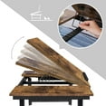 thumbnail image 5 of SONGMICS Bureau pour Ordinateur Portable, Plateau de Déjeuner pour Lit et Sofa, Dessus Inclinable Réglable, Brun Foncé Rustique ULLD110B01, 5 of 5