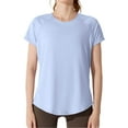 thumbnail image 7 of OSOLU Breathable O-Neck Casual T-Shirt Tshirts Tee For Women Summer Sports Wear Lightweight Comfortable Solid Color Hollow Out Design Versatile Dailywear, 7 of 7