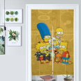 thumbnail image 3 of Cortina para puerta de Los Simpsons, cortina opaca para puerta de 34 x 57 pulgadas, cortina divisoria para privacidad de habitación para decoración del hogar, dormitorio, cocina, 2 paneles, 3 of 6