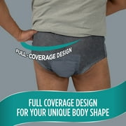 (2 pack) Assurance Men's Incontinence Underwear, S/M, Maximum Absorbency, 19 Count