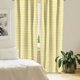 thumbnail image 2 of Ambesonne Yellow Chevron Curtains, Old Sharp Motif, Pair of 28"x95", Earth Yellow White, 2 of 5