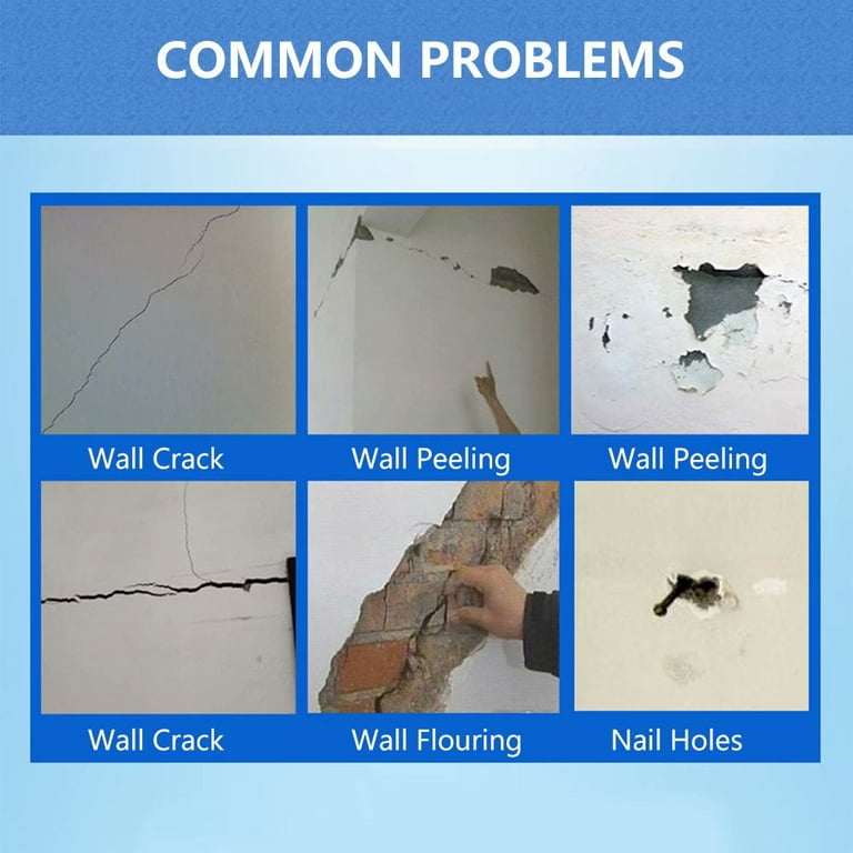 Drywall Repair Kit Dry Wall Repair Cream & 6Pcs Aluminum Wall Repair Patch  White - Yahoo Shopping