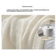 thumbnail image 3 of 110*150cm Chunky Knit Throw Blanket for Couch, Soft Luxurious Stitch Blankets for Bed, Cozy Decorative Farmhouse Knitted Throws for Sofa, 3 of 5