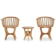 thumbnail image 2 of vidaXL 3 Piece Patio Bistro Set Solid Teak Wood, 2 of 7
