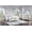 Silver Oak/Ivory - 5-Piece, variant on Coaster Evangeline 4-Piece Eastern King Bedroom Set, Silver Oak