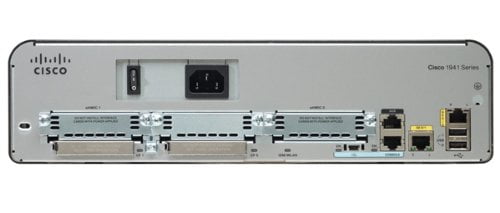 1941 Integrated Services Router 2 X Hwic , 1 X Services Module , 2 X Compactflash (cf) Card 2 X 10 100 1000base-t... by Cisco
