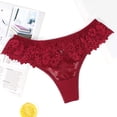 thumbnail image 2 of Culotte String en Dentelle Confortable pour Femme Taille Basse avec Gousset en Coton, 2 of 8