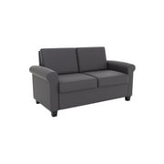 DHP Logan Twin Sofa Bed, Gray