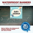 thumbnail image 5 of Baby Shower Large Banners and Signs for Outdoor by DreamController. Polyester Banner with 4 Holes for Easy Hang Indoor & Outdoor | 4x4 Feet Banner for Baby Shower | HD Print Banner Made in USA, 5 of 6