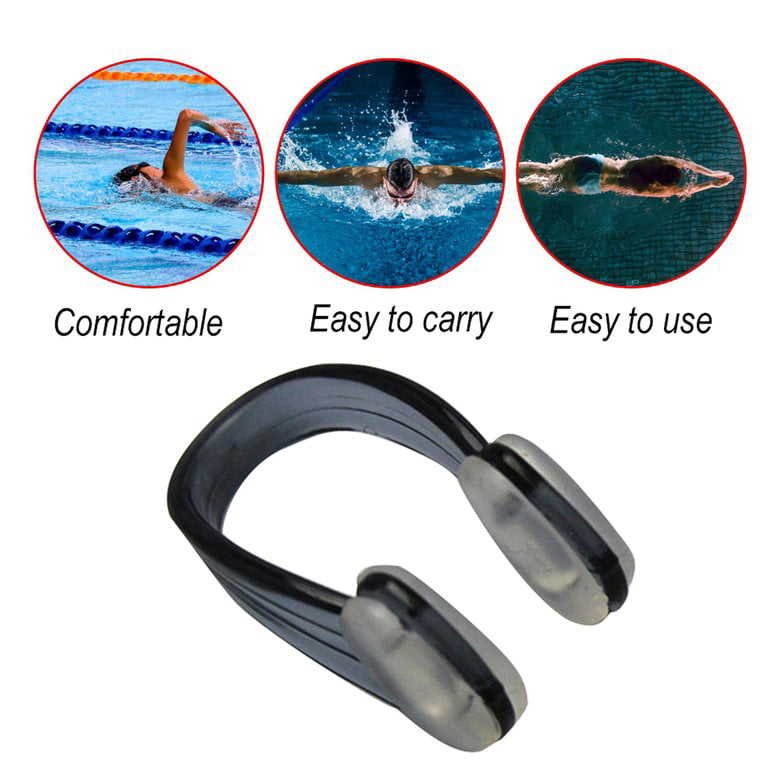 ,Small Size Adult Children Swimming Nose Clip Ear Plugs Set Soft Silicone Swimmer Unisex Nose Clip Earbuds Set Sportswear and Accessories Swim 