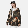 thumbnail image 3 of Daiia Koi Fish Tranquility UPF 50+ Sun Protection Hoodie Jacket Lightweight Long Sleeve Sun Shirt for Women Men with Pocket Hiking Outdoor-XX-Large, 3 of 7