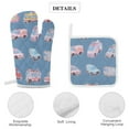 thumbnail image 4 of Excavator Fire Truck Racing Oven And Pot Holders Sets, Heat Resistant Pads Kitchen Decor for Cooking Baking BBQ Grilling, Christmas Kitchen Gifts, 4 of 6