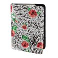 thumbnail image 2 of Pofeuu Roses Mixed Zebra 1 Print Travel Document Organizer Passport Holder Men Women for Family (6.5 in x 4.5 in),Wallet Holder Credit Card Clutch Bag Case, 2 of 5