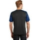 Sport-Tek T-shirt Colourblock &174; Camohex. St371 XS Noir/ Vrai Royal – image 2 sur 3