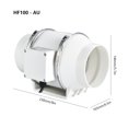 thumbnail image 3 of Ventilador de aire de 4/5/6/8 pulgadas, ventilador Industrial de bajo ruido, ventilador de escape de ventilación Wdftyju Libre de BPA, 3 of 3