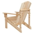 thumbnail image 4 of Shine Company Traditional Cedar Wood Patio Firepit Adirondack Chair in Beige, 4 of 5