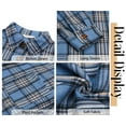 thumbnail image 5 of Fantaslook Plus Size Flannel Plaid Shirts for Women Long Sleeve Button Down Shirts Casual Loose Blouses Tops, 5 of 8