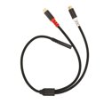 thumbnail image 3 of Cable de sonido RCA dual, hembra de 3,5 mm a 2 cables de sonido RC Ato Cable divisor estéreo RCAY Durabilidad probada, 3 of 12