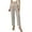 Khaki, variant on Kaemgyyd Business Work Pants for Women Casual High Waist Striped Dress Pants Straight Leg Slim Fit Office Tapered Trousers