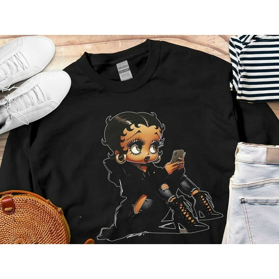 Betty Boop T-shirt Black Color Size S