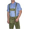 thumbnail image 2 of German Blue Lederhosen Button Down Longsleeve / Shortsleeve Shirt, 2 of 2