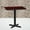 Mahogany, variant on Emma + Oliver 24"x30" Rectangular Mahogany Laminate Table Top with 22"x22" Base