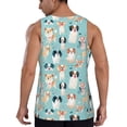 thumbnail image 3 of Xecao Colorful Dog Men's Tank Top Workout Quick Dry Sleeveless Gym Jogging Muscle Shirts Summer Swim Beach Tops, 3 of 9