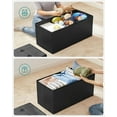 thumbnail image 5 of SONGMICS 30" Storage Ottoman Bench Folding Footrest Ottoman with Storage Black, 5 of 9