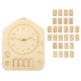 thumbnail image 2 of 1 Set of Kids Educational Toy Wooden Clock Cognitive Toy Clock Puzzle Block Learning Toy, 2 of 8