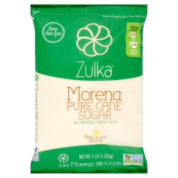 4 Pack Zulka Morena Pure Cane Sugar 4 Lb Walmart Com Walmart Com