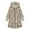 Beige, variant on Women Solid Patchwork Button Coat with Cat Ear Hood for Autumn and Winter Fashion Outerwear L Size Beige