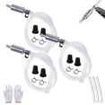thumbnail image 2 of Brake Bleeder Hose One-Way Check Valve Tube Bleeding Tool Kit Universal Brake Fluid Bleeder Kit with Soft Hose Metal Clips, 2 of 8