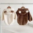 thumbnail image 4 of Girls Bodysuits Warm Winter Baby Clothes Bear Embroidery Hooded Romper Long Sleeve Bodysuit for and, 4 of 8