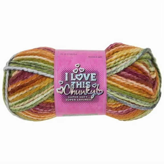 I Love This Yarn Chunky, Bulky Weight Acrylic, 109 Yards, Cinnamon Cedar