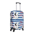 thumbnail image 3 of Haiem Bulldog Friend Luggage Cover Printed Suitcase Covers for Luggage Elastic Washable Suitcase Protector Fits 18-32 Inch Luggage-Small, 3 of 9