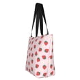 thumbnail image 2 of Vsdgher Strawberry Floral print Reusable Shopping Grocery Bags for Women Shopping with Pouch Foldable Pouch Lightweight Polyester Fabric, 2 of 6
