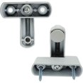 thumbnail image 4 of 4 piezas de cerradura de ventana, limitador de rotación de ventana de aleación de zinc, cerraduras de seguridad adicionales para bloqueador de marco de puerta adicional, forma de T, blanco, 4 of 5