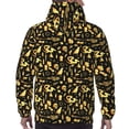 thumbnail image 7 of Kdxio glod Skull snake bird Print Mens Casual Hooded Collar Drawstring Hoodies Pullover Sweatshirts Casual Long Sleeve Shirts-3X-Large, 7 of 7