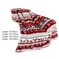 thumbnail image 6 of ZDWQFA Christmas Throw Blanket | Holiday Christmas Reindeer Snowflakes Fleece Blanket | Soft, Plush, Warm Winter Cabin Throw, 6 of 7