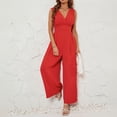 thumbnail image 2 of Women Summer Sexy Sleeveless Fashion Waist Skimming Jumpsuit Stylish Comfortable Casual Outfit Romper, 2 of 2