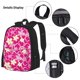 thumbnail image 3 of Balery Vintage Flowers Mochila escolar 3 en 1 para niños: mochila resistente con lonchera térmica y estuche para lápices. Mochila escolar para niños y niñas., 3 of 7