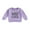 Purple, variant on Bagilaanoe Baby Girl Casual Sweatshirt Newborn Long Sleeve Letter Print Pullover 6M 12M 18M 24M Infant Fall Loose Tee Tops