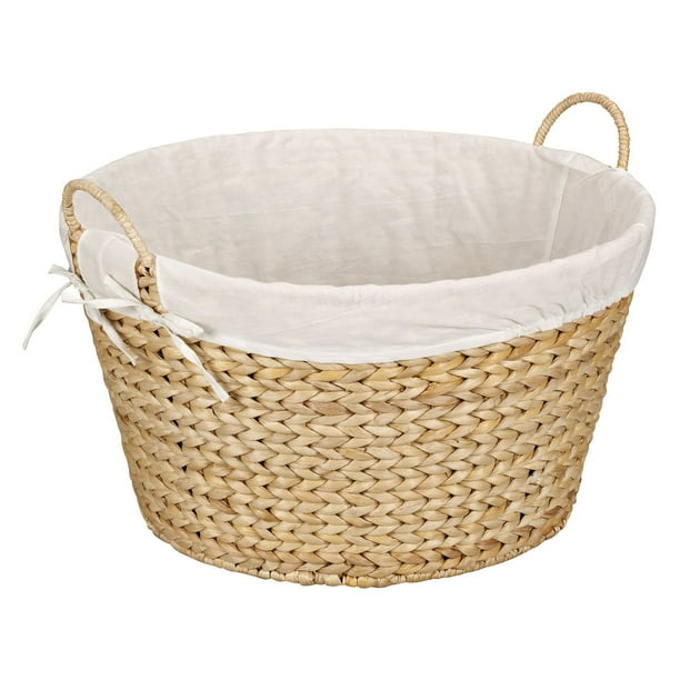 Household Essentials Banana Leaf Round Laundry Basket