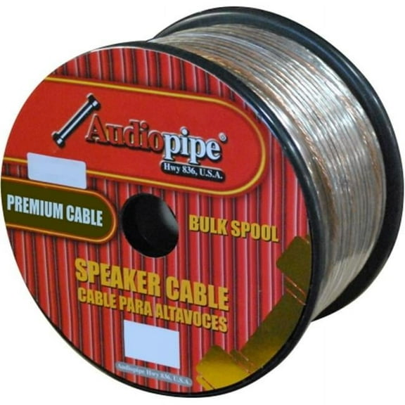 Audiopipe CABLE16100 16ga 100 Clear Speaker Wire