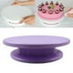 thumbnail image 4 of giratorio para tartas, soporte antideslizante para tartas, giratorio para decoración de tartas, de cocina, herramienta para hornear Púrpura Macarena tocadiscos para decorar pasteles, 4 of 7
