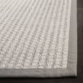 thumbnail image 4 of SAFAVIEH Palm Beach Sutton Texture/Embroidery Area Rug, Silver/Ivory, 8' x 10', 4 of 8